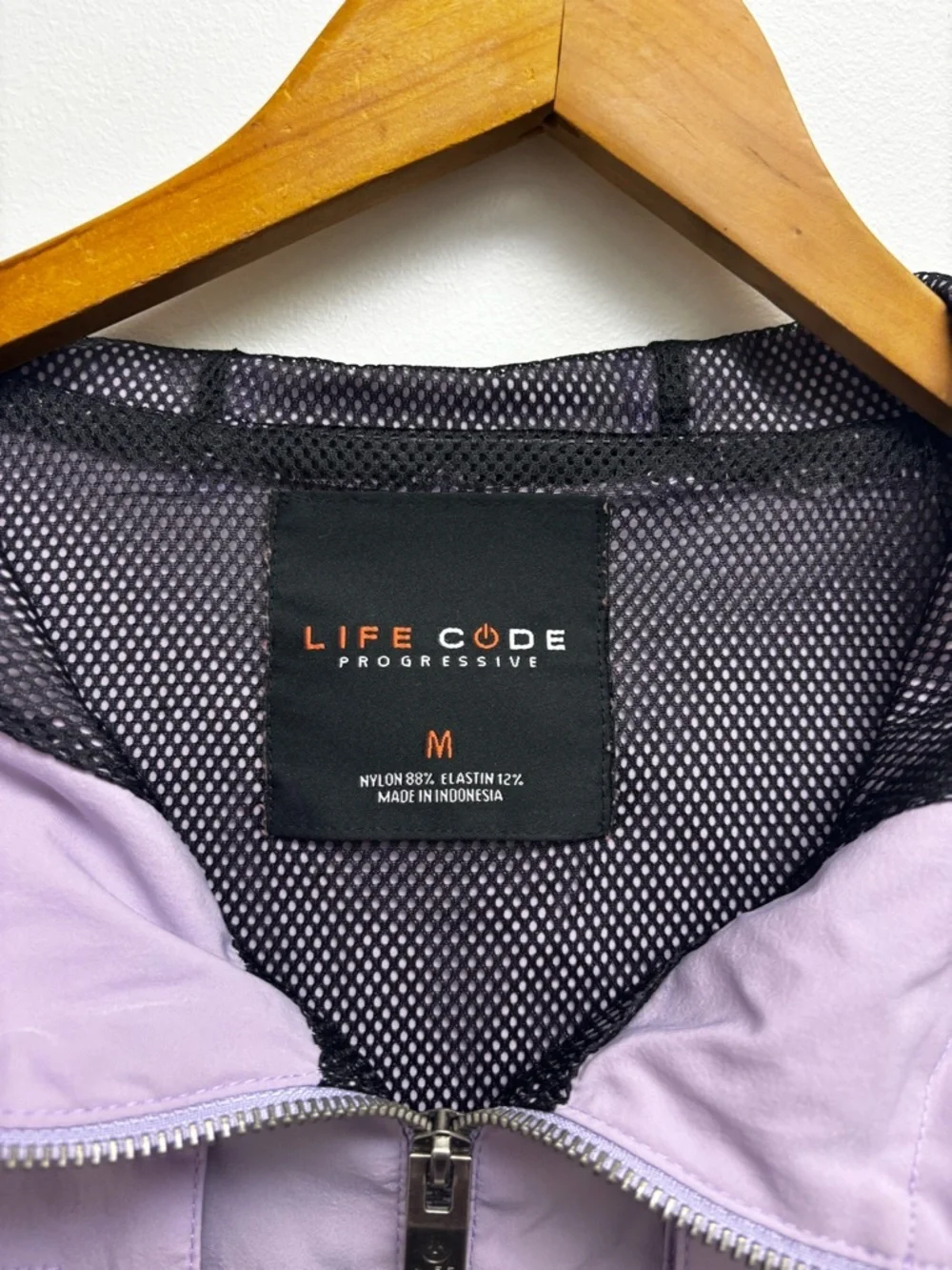 Life Code Progressive Lavender Pullover Windbreaker Jacket